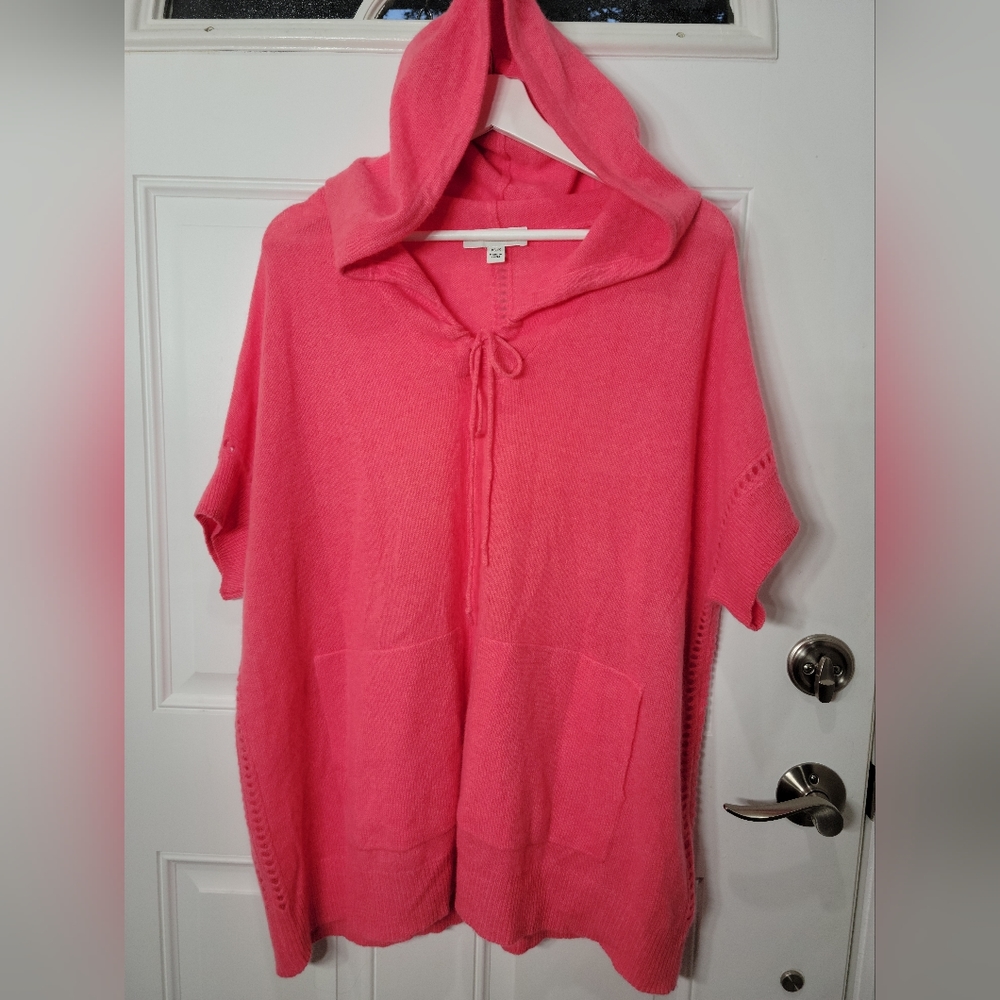 100% Cashmere Hoodie Size XS White & Warren